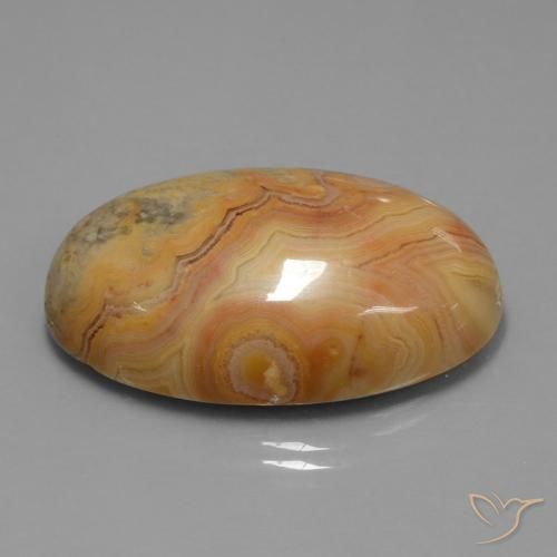 Jaspe Naranja oscuro natural de 61.26 ct, Ovalada, Opaco