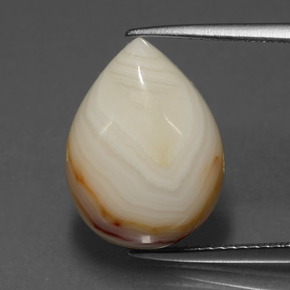 Jaspe multicolor natural de 9,05 ct, en forma de pera, opaco