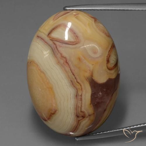 42.51ct Natural Multicolor Jaspe, Ovalada, Opaco