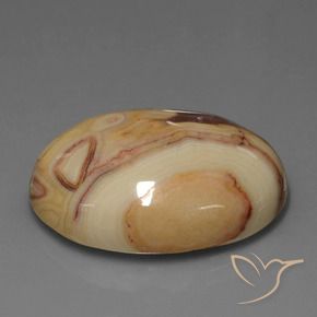 Jaspe Multicolor natural de 42.51 ct, Ovalada, Opaco
