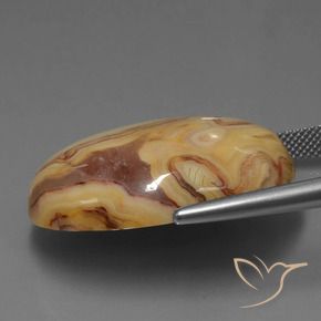 Jaspe Multicolor natural de 42.51 ct, Ovalada, Opaco