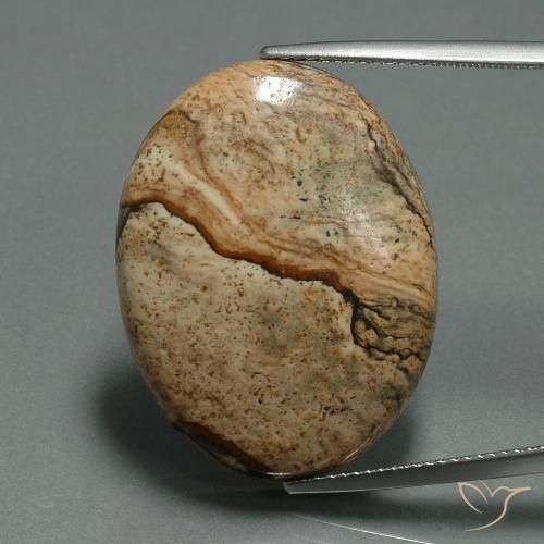 30.17ct Natural Multicolor Jaspe, Ovalada, Opaco