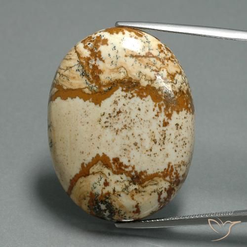 43.57ct Natural Multicolor Jaspe, Ovalada, Opaco