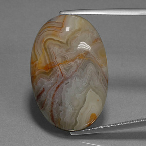 Jaspe multicolor natural de 30,81 ct, corte óvalo, opaco