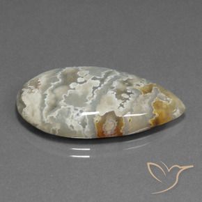 Jaspe Multicolor natural de 25.00 ct, En forma de pera, Opaco