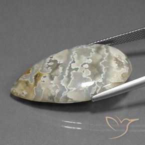 Jaspe Multicolor natural de 25.00 ct, En forma de pera, Opaco