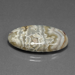 Jaspe multicolor natural de 18,21 ct, corte óvalo, opaco