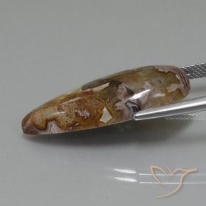 Jaspe Multicolor natural de 15.06 ct, En forma de pera, Opaco