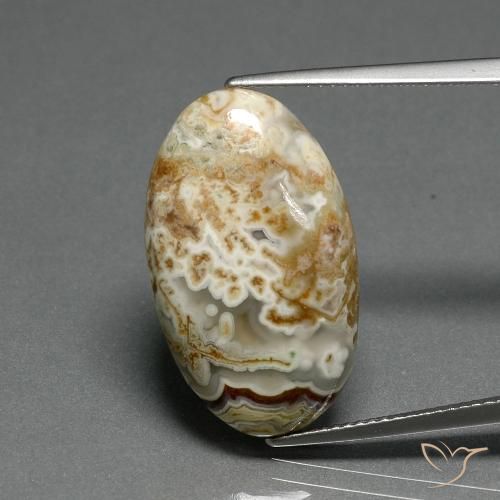 14.29ct Natural Multicolor Jaspe, Ovalada, Opaco