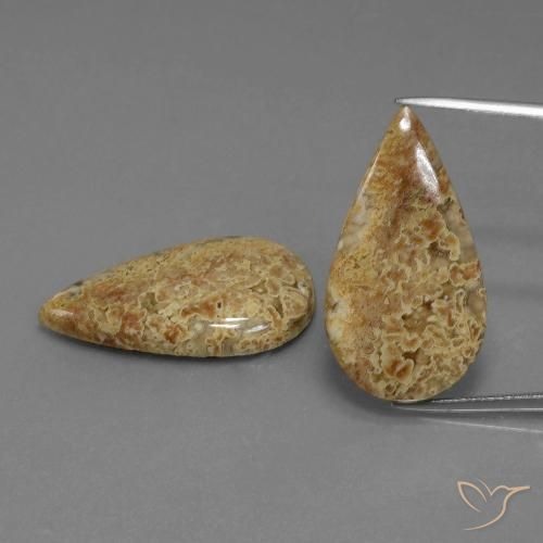 26.25ctw Natural Multicolor Jaspe, En forma de pera, Opaco