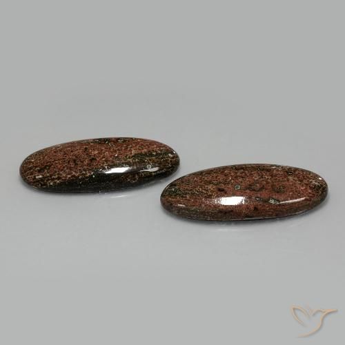 33.83ctw Natural Multicolor Jaspe, Ovalada, Opaco