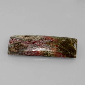 Jaspe Multicolor natural de 15.59 ct, Corte Baguette, Opaco