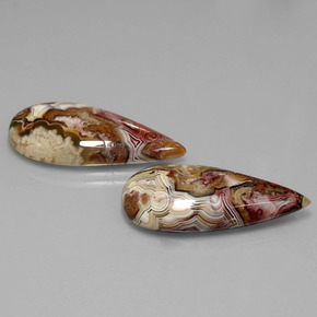 Gemas de Jaspe Multicolor natural de  ct, En forma de pera, Opaco