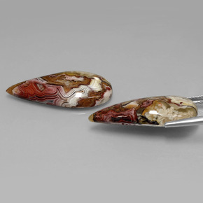 Gemas de Jaspe Multicolor natural de  ct, En forma de pera, Opaco