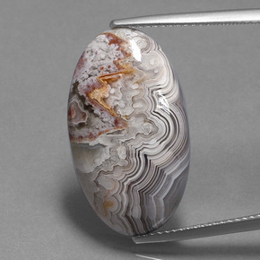 Jaspe multicolor natural de 13,07 ct, corte óvalo, opaco