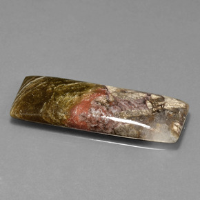 Jaspe multicolor natural de 15,13 ct, baguette, opaco