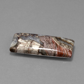 Jaspe Multicolor natural de 12.20 ct, Corte Baguette, Opaco