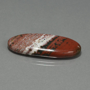 Jaspe Multicolor natural de 17.25 ct, Corte Óvalo, Opaco