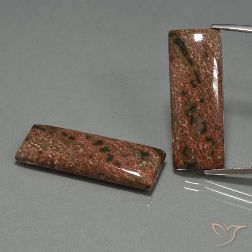 27.78ctw Natural Multicolor Jaspe, Corte Baguette, Opaco