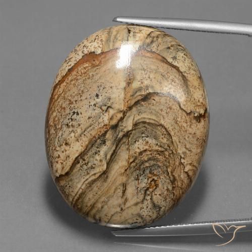 45.92ct Natural Multicolor Jaspe, Ovalada, Opaco