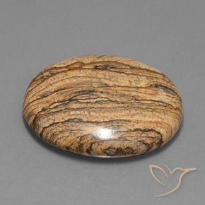 Jaspe Multicolor natural de 48.53 ct, Ovalada, Opaco
