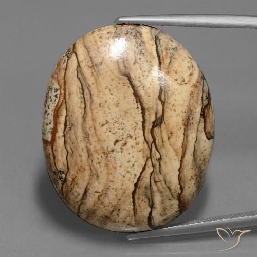 41.04ct Natural Multicolor Jaspe, Ovalada, Opaco