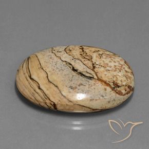 Jaspe Multicolor natural de 35.84 ct, Ovalada, Opaco