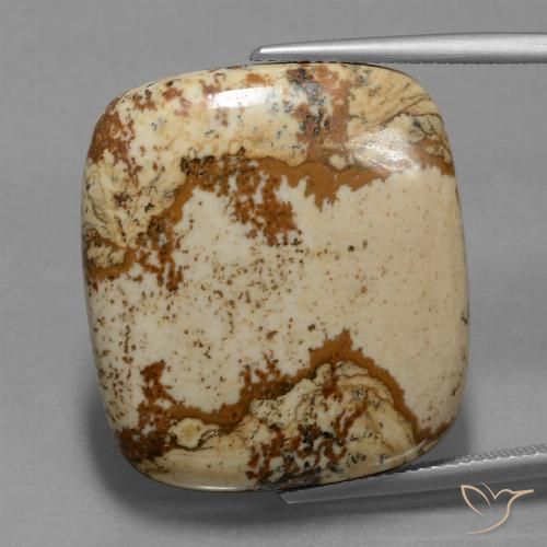 37.15ct Natural Multicolor Jaspe, Forma Cojín, Opaco, Photo A