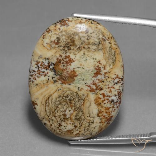 37.65ct Natural Multicolor Jaspe, Ovalada, Opaco