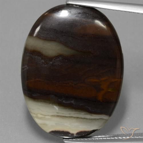 29.70ct Natural Multicolor Jaspe, Ovalada, Opaco