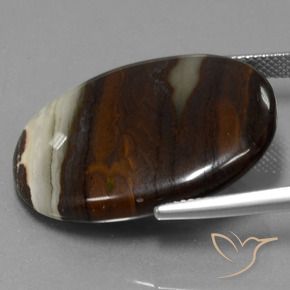 Jaspe Multicolor natural de 29.70 ct, Ovalada, Opaco