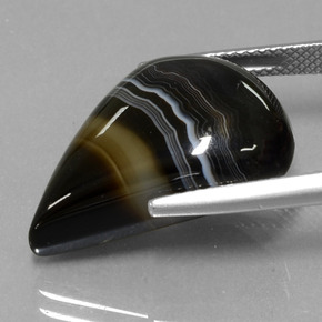 Jaspe multicolor natural de 15,25 ct, forma elegante, translúcido