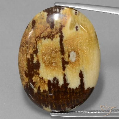28.65ct Natural Multicolor Jaspe, Ovalada, Opaco
