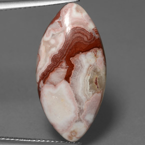 Jaspe multicolor natural de 10,95 ct, marquesa, opaco