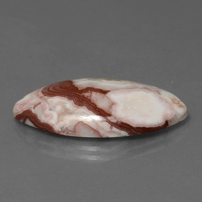 Jaspe multicolor natural de 10,95 ct, marquesa, opaco