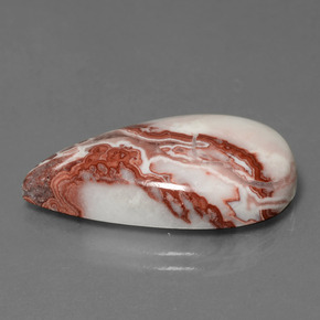 Jaspe Multicolor natural de 15.54 ct, En forma de pera, Opaco