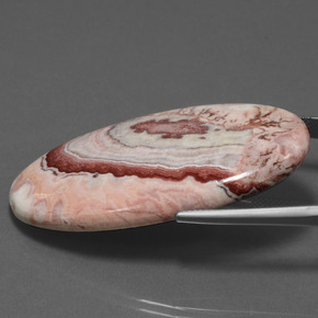 Jaspe Multicolor natural de 55.89 ct, Corte Óvalo, Opaco