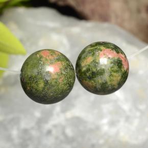 Gemas de jaspe multicolor natural de 33,98 ct, esfera / bola, opaco