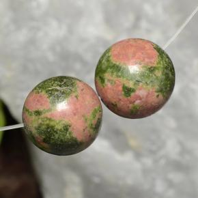 Gemas de jaspe multicolor natural de 27,78 ct, esfera / bola, opaco