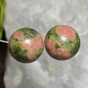 Gemas de jaspe multicolor natural de 27,78 ct, esfera / bola, opaco