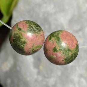 Gemas de jaspe multicolor natural de 27,78 ct, esfera / bola, opaco