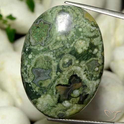 30.18ct Natural Multicolor Jaspe, Ovalada, Opaco