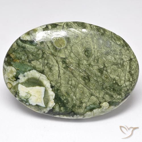 33.87ct Natural Multicolor Jaspe, Ovalada, Opaco