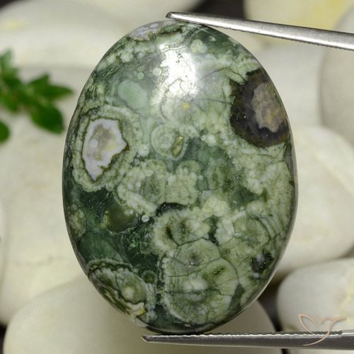 24.95ct Natural Multicolor Jaspe, Ovalada, Opaco