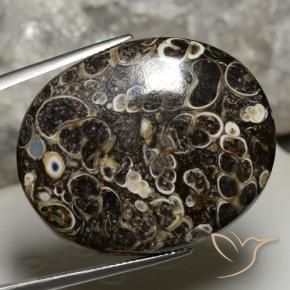 Jaspe Multicolor natural de 44.14 ct, Ovalada, Opaco
