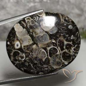 Jaspe Multicolor natural de 37.36 ct, Ovalada, Opaco