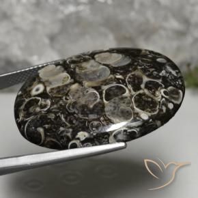 Jaspe Multicolor natural de 37.36 ct, Ovalada, Opaco