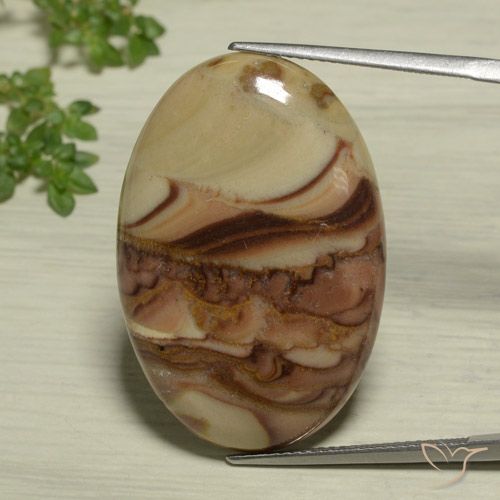 26.20ct Natural Multicolor Jaspe, Ovalada, Opaco