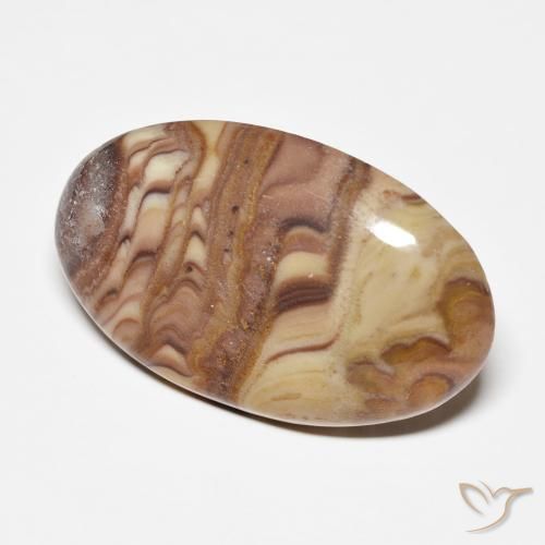 Jaspe Multicolor natural de 20.07 ct, Ovalada, Opaco