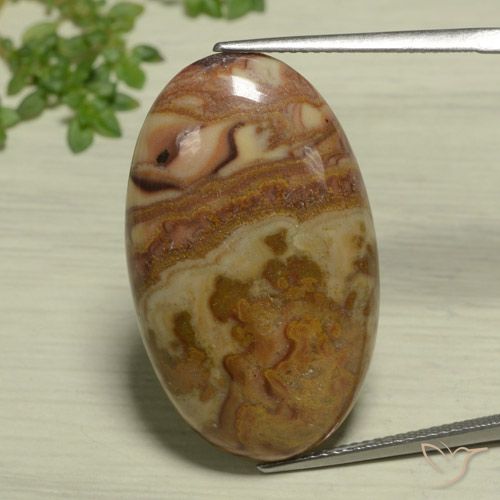 23.47ct Natural Multicolor Jaspe, Ovalada, Opaco